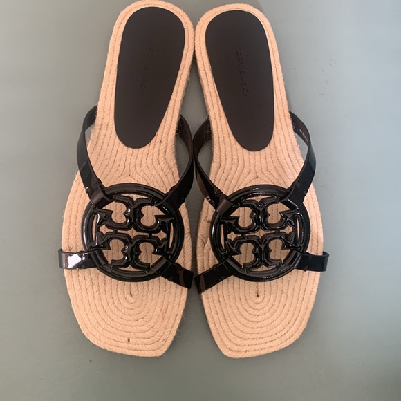 NWT Tory Burch NWT Bombe Miller Medallion Espadrille Sandals - Picture 3 of 7